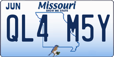 MO license plate QL4M5Y
