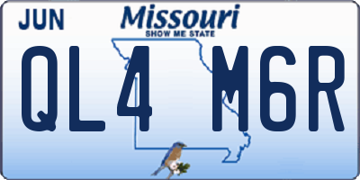MO license plate QL4M6R