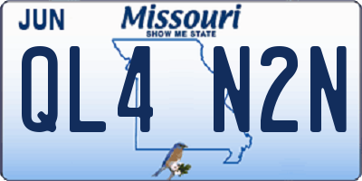 MO license plate QL4N2N