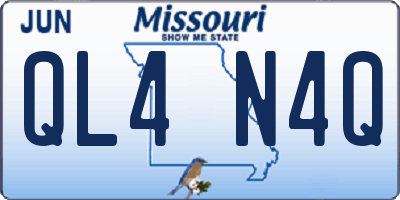 MO license plate QL4N4Q