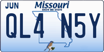MO license plate QL4N5Y