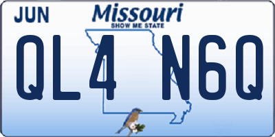 MO license plate QL4N6Q