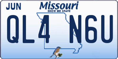 MO license plate QL4N6U