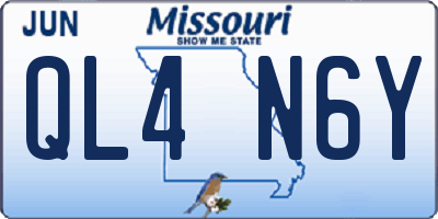 MO license plate QL4N6Y