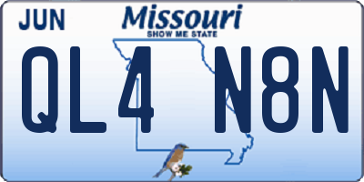 MO license plate QL4N8N