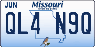 MO license plate QL4N9Q