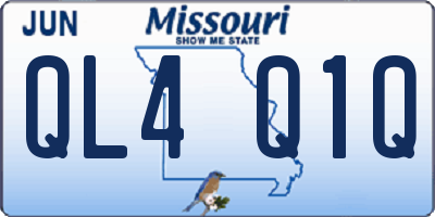 MO license plate QL4Q1Q