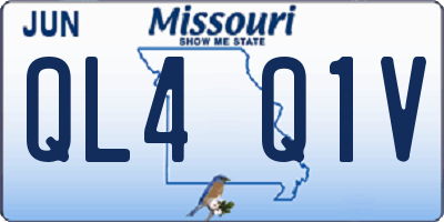 MO license plate QL4Q1V