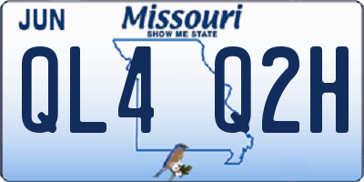 MO license plate QL4Q2H