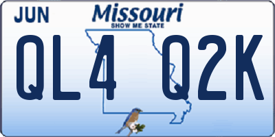 MO license plate QL4Q2K