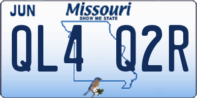 MO license plate QL4Q2R