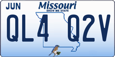MO license plate QL4Q2V
