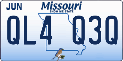 MO license plate QL4Q3Q
