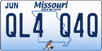 MO license plate QL4Q4Q