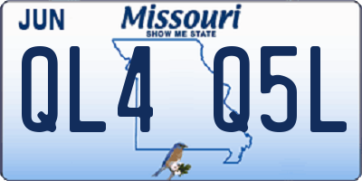 MO license plate QL4Q5L