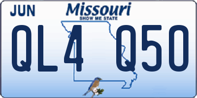 MO license plate QL4Q5O