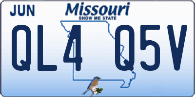 MO license plate QL4Q5V
