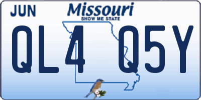 MO license plate QL4Q5Y