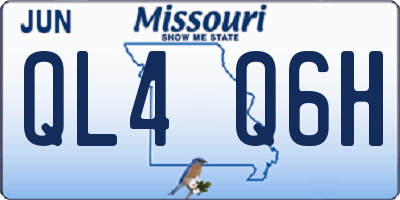 MO license plate QL4Q6H