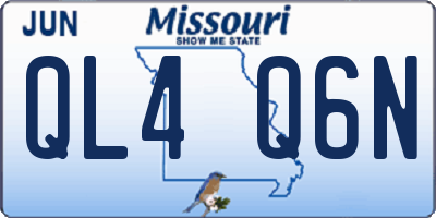 MO license plate QL4Q6N
