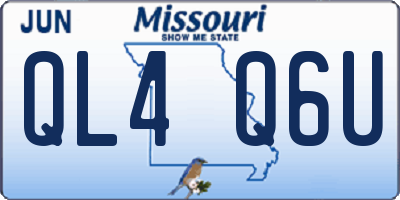 MO license plate QL4Q6U