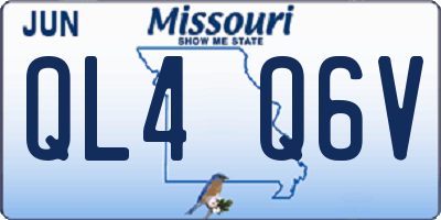 MO license plate QL4Q6V