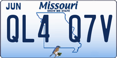 MO license plate QL4Q7V