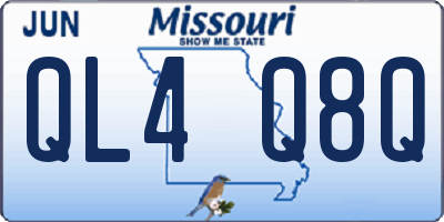 MO license plate QL4Q8Q