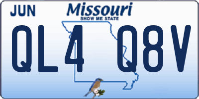 MO license plate QL4Q8V
