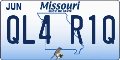 MO license plate QL4R1Q