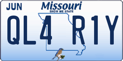 MO license plate QL4R1Y