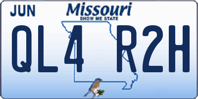 MO license plate QL4R2H