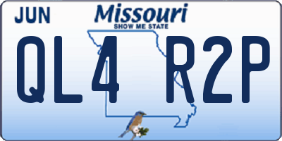 MO license plate QL4R2P