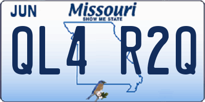 MO license plate QL4R2Q