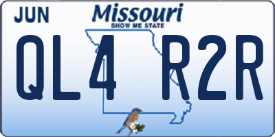 MO license plate QL4R2R