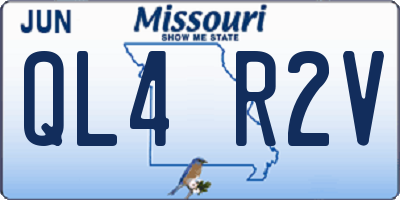 MO license plate QL4R2V