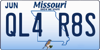 MO license plate QL4R8S