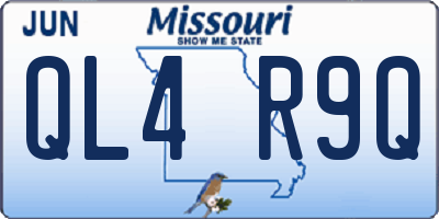 MO license plate QL4R9Q
