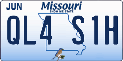 MO license plate QL4S1H