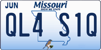 MO license plate QL4S1Q