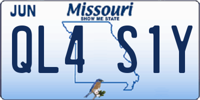 MO license plate QL4S1Y