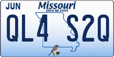 MO license plate QL4S2Q