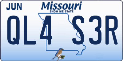 MO license plate QL4S3R
