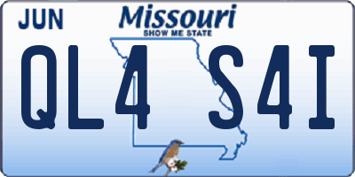 MO license plate QL4S4I
