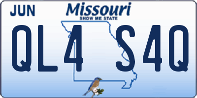 MO license plate QL4S4Q