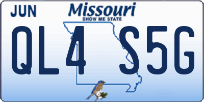 MO license plate QL4S5G