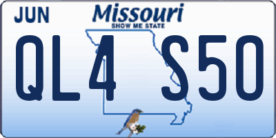 MO license plate QL4S5O