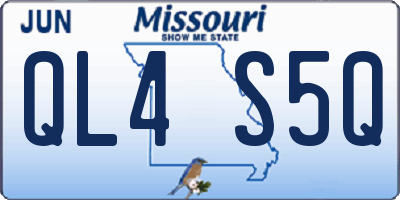 MO license plate QL4S5Q