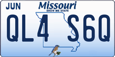 MO license plate QL4S6Q