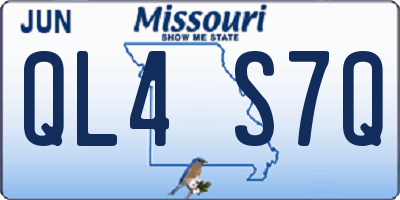 MO license plate QL4S7Q